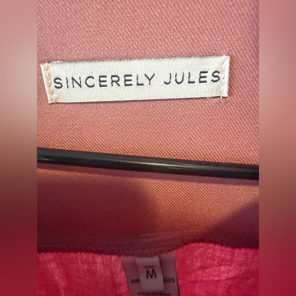 Sincerely Jules Mauve Wide-Leg Pants size medium MN108 - Picture 4 of 8